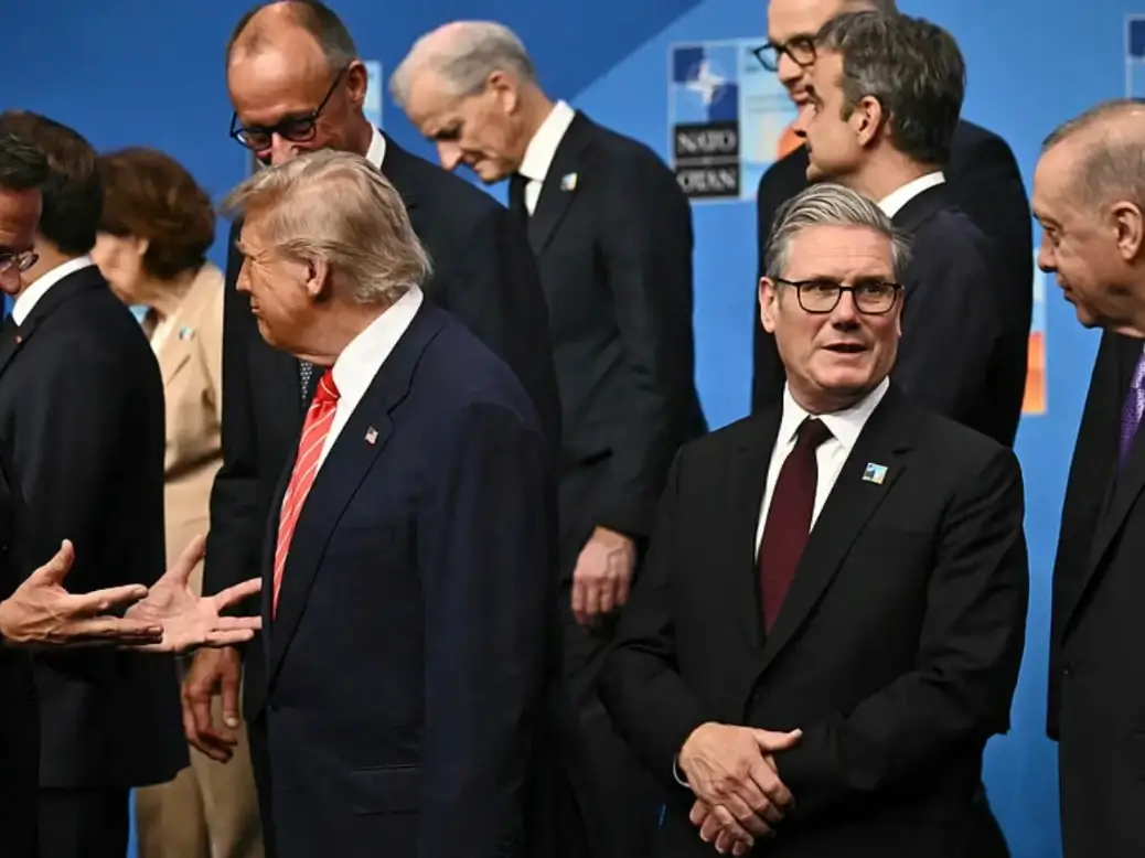 NATO leaders at The Hague summit discussing defence spending targets