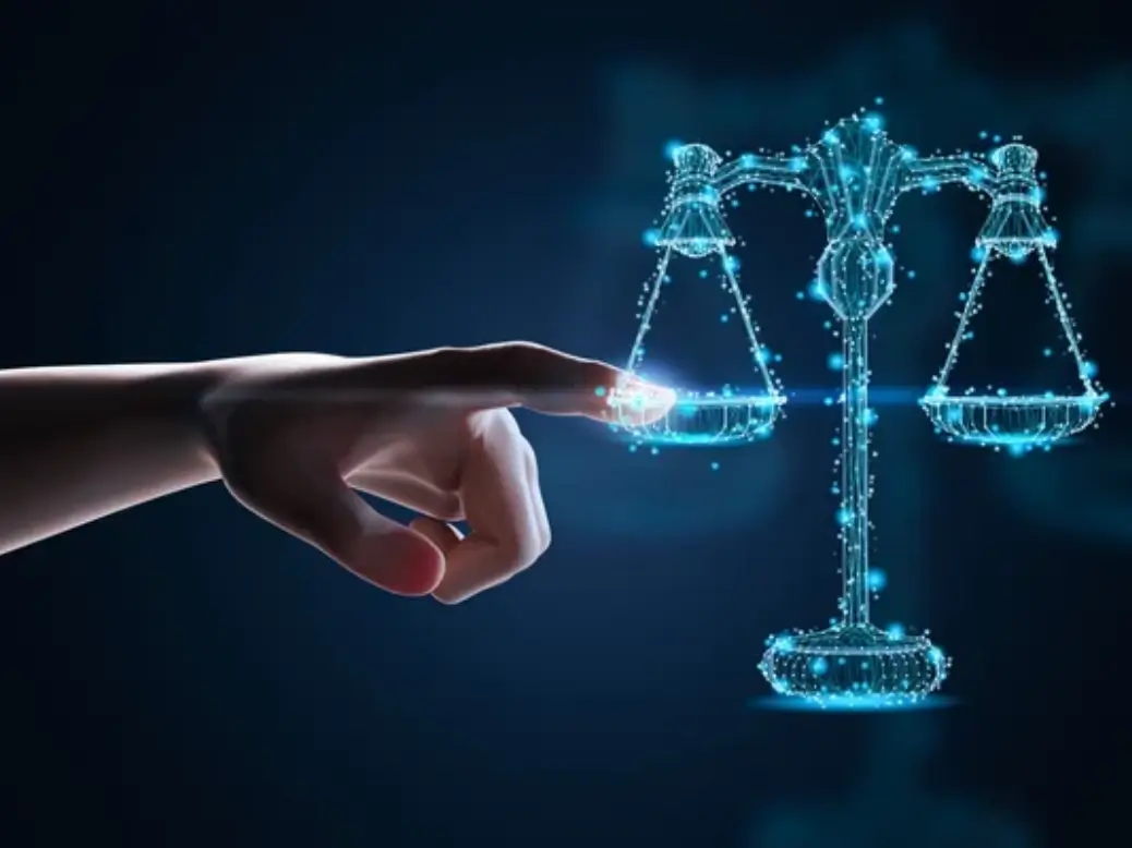 Online entrapment legal concept with digital communication imagery