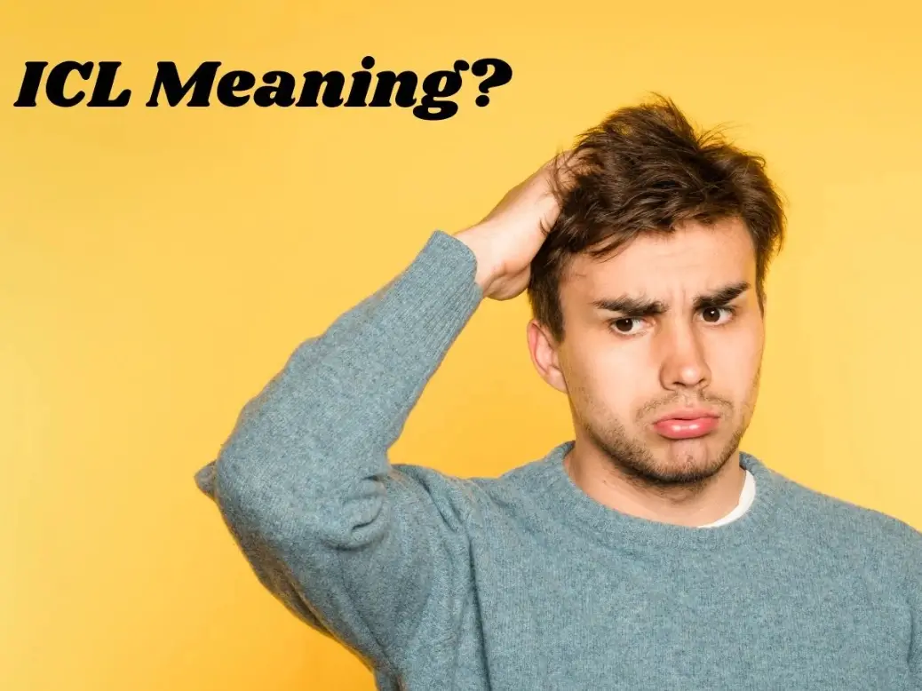 ICL acronym displayed in bold across a split background showing social media