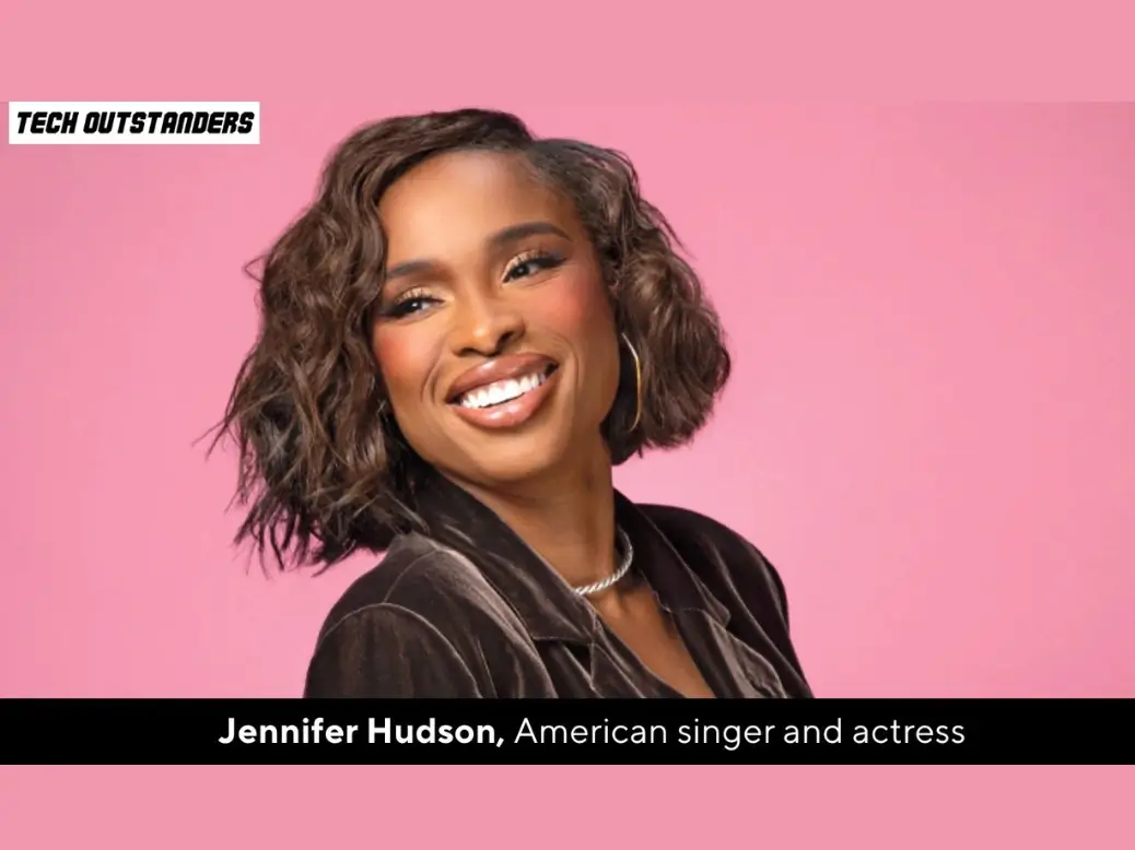 Jennifer Hudson smiling on the set of her talk show, symbolizing her rise to fame and success.