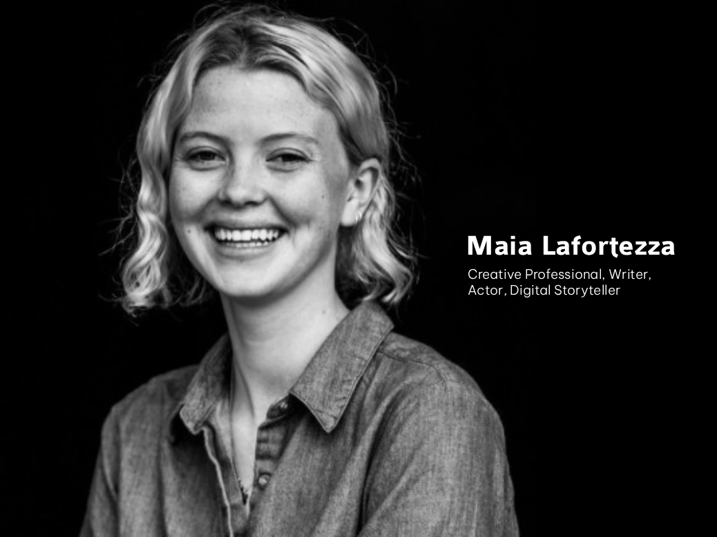 Maia Lafortezza in a candid, quiet moment reflecting creative lifestyle