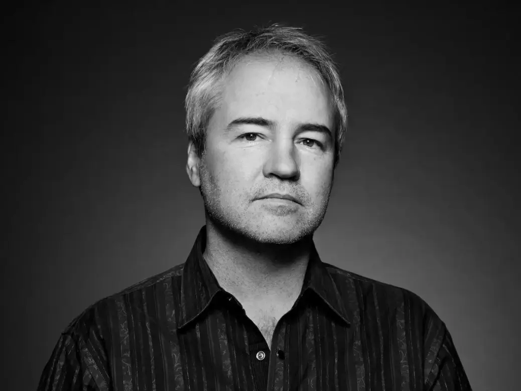 Vince Zampella speaking at a video game industry event