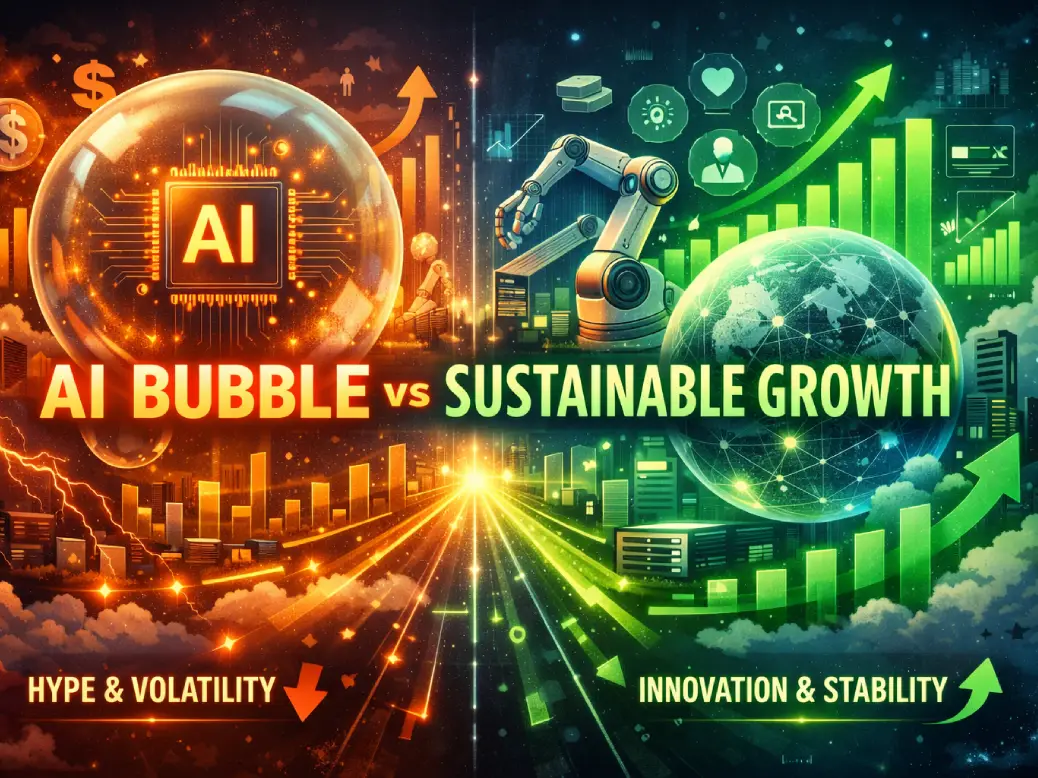 AI Bubble versus Sustainable AI Growth